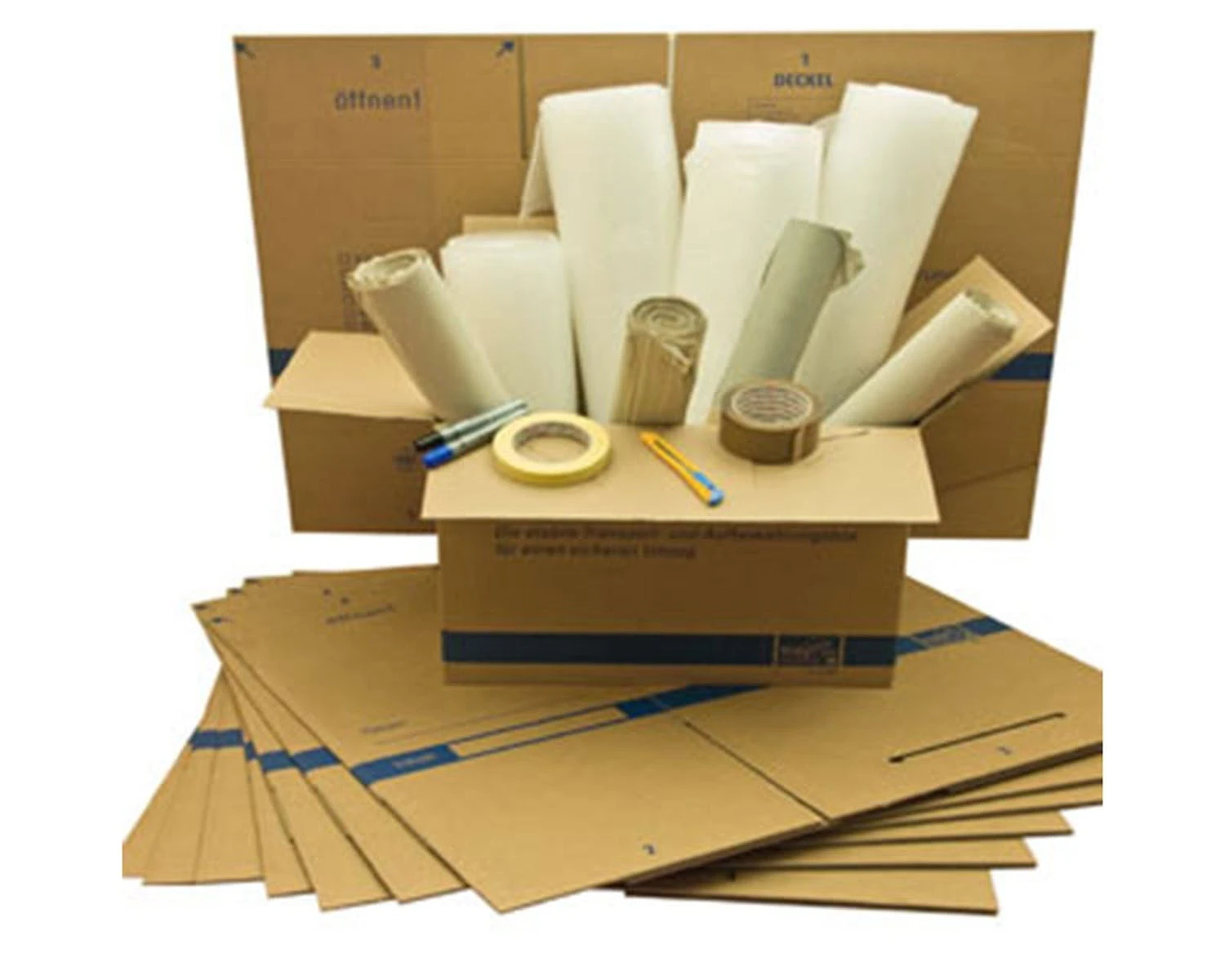 1-pack Umzugsset Für 1 Zimmer - 18 Umzugskartons Und Viel Nützliches Zubehör 3 1-pack Umzugsset Für 1 Zimmer - 18 Umzugskartons Und Viel Nützliches Zubehör – Bild 3