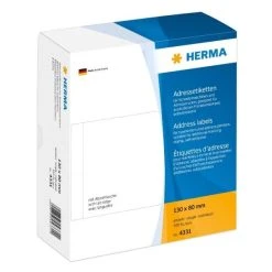 Herma Adressetiketten Für Schreibmaschinen 130 X 80 Mm, 500 Etiketten, Einzeln