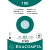 Exacompta 10818SE 10x Karteikarten Liniert DIN A5 100 St Eingeschweißt - Azurblau
