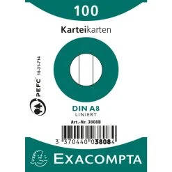 Exacompta Karteikarten Liniert DIN A8 100 St Eingeschweißt 9 Exacompta Karteikarten Liniert DIN A8 100 St Eingeschweißt -Tesa Geschäft ceadbfc5 b102 4e5f 86a6 3bb1a9e842ec 1