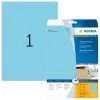 Herma Farbige Etiketten 210 X 297 Mm, 20 Etiketten, Blau, Ablösbar