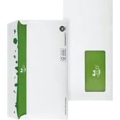 Null BeECO Briefumschlag 02720161 DIN Lang MF Hk Weiß