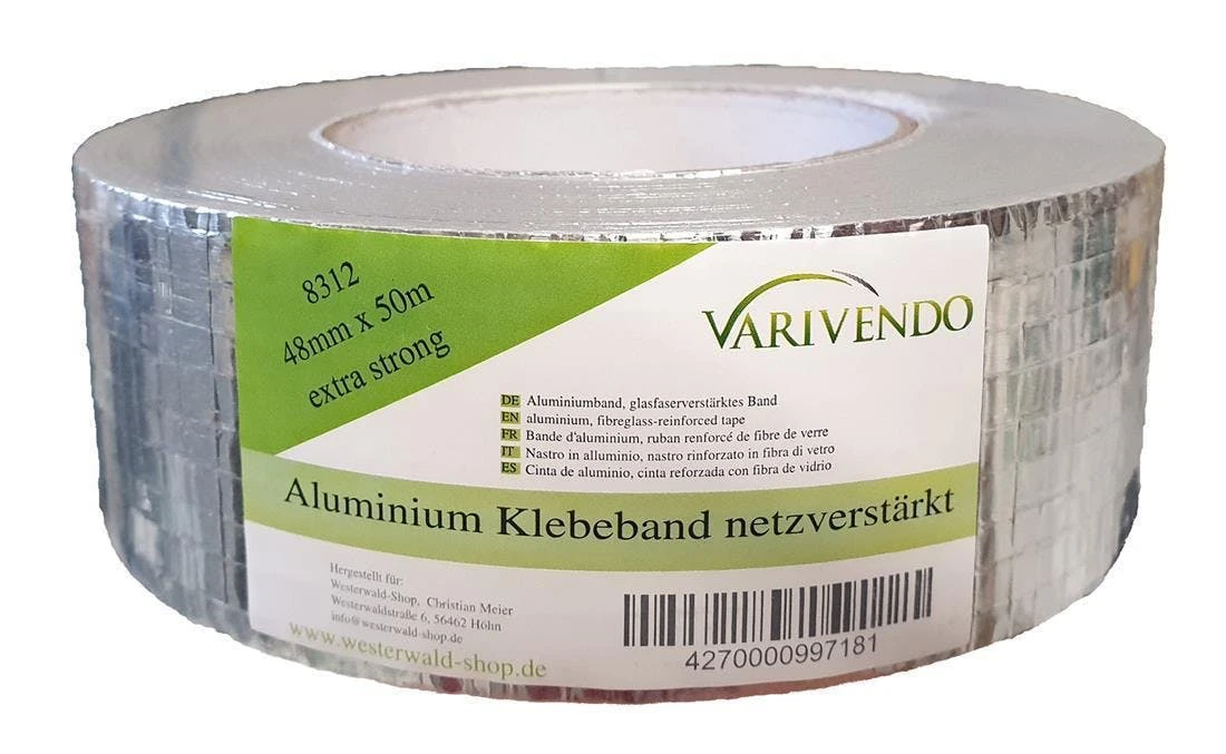 Null Aluminium Klebeband Netzverstärkt 48mm X 50m 1 Null Aluminium Klebeband Netzverstärkt 48mm X 50m