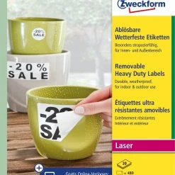 Avery Zweckform L4718REV-20 Wetterfeste Etiketten, Ablösbar, 70 X 37 Mm, 20 Bogen/480 Etiketten, Weiß 13 Avery Zweckform L4718REV-20 Wetterfeste Etiketten, Ablösbar, 70 X 37 Mm, 20 Bogen/480 Etiketten, Weiß -Tesa Geschäft d6e5eab9 40b9 4f61 a23d a2920dfd1830 scaled
