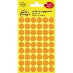 Avery Zweckform Markierungspunkt 3148 12mm Orange 270 St./Pack.