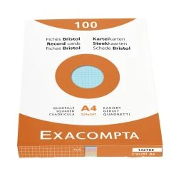Exacompta Karteikarten A4 Kariert Sort 100St -Tesa Geschäft d8c23861 2479 4cd1 93f8 b705fa9ba57f 1