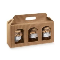 Null 100x Verpackung Für 3 Dosen Mit Fenster Braun (250x80x120 Mm) -Tesa Geschäft dbca8da6 5805 4049 9326 a47f3dbb8e7f