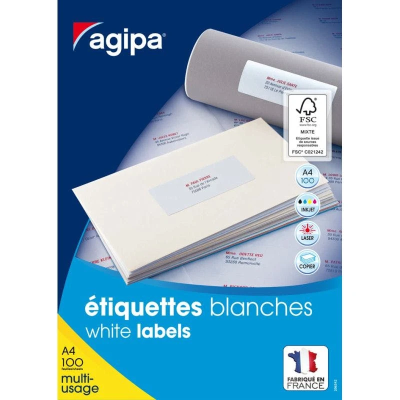 Null Agipa Universal-Etiketten, 105 X 148,5 Mm, Mit Abzieh-Hilfe 7 Null Agipa Universal-Etiketten, 105 X 148,5 Mm, Mit Abzieh-Hilfe – Bild 7