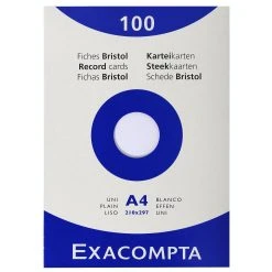Exacompta 13346E 10x Karteikarten Blanko DIN A4 100 St - Mit Faltschachtel - Grün -Tesa Geschäft deeb2075 6e52 48dc a312 6ae953161478 7