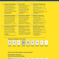 AVERY Zweckform Crystal Clear Etiketten, 63,5 X 38,1 Mm 12 AVERY Zweckform Crystal Clear Etiketten, 63,5 X 38,1 Mm -Tesa Geschäft df8d57ca 5690 4c82 a93e dead0a40fc68 scaled