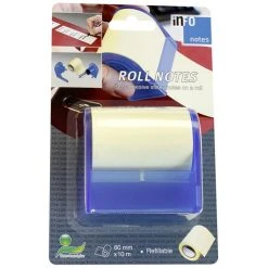 Null InFO Notes Haftnotizen Roll Notes, Im Spender, Blau