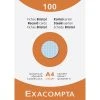 Exacompta Karteikarten A4 Kariert Sort 100St