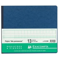 Null EXACOMPTA Geschäftsbuch Mit Kopfleiste, 8 Spalten Je Seite