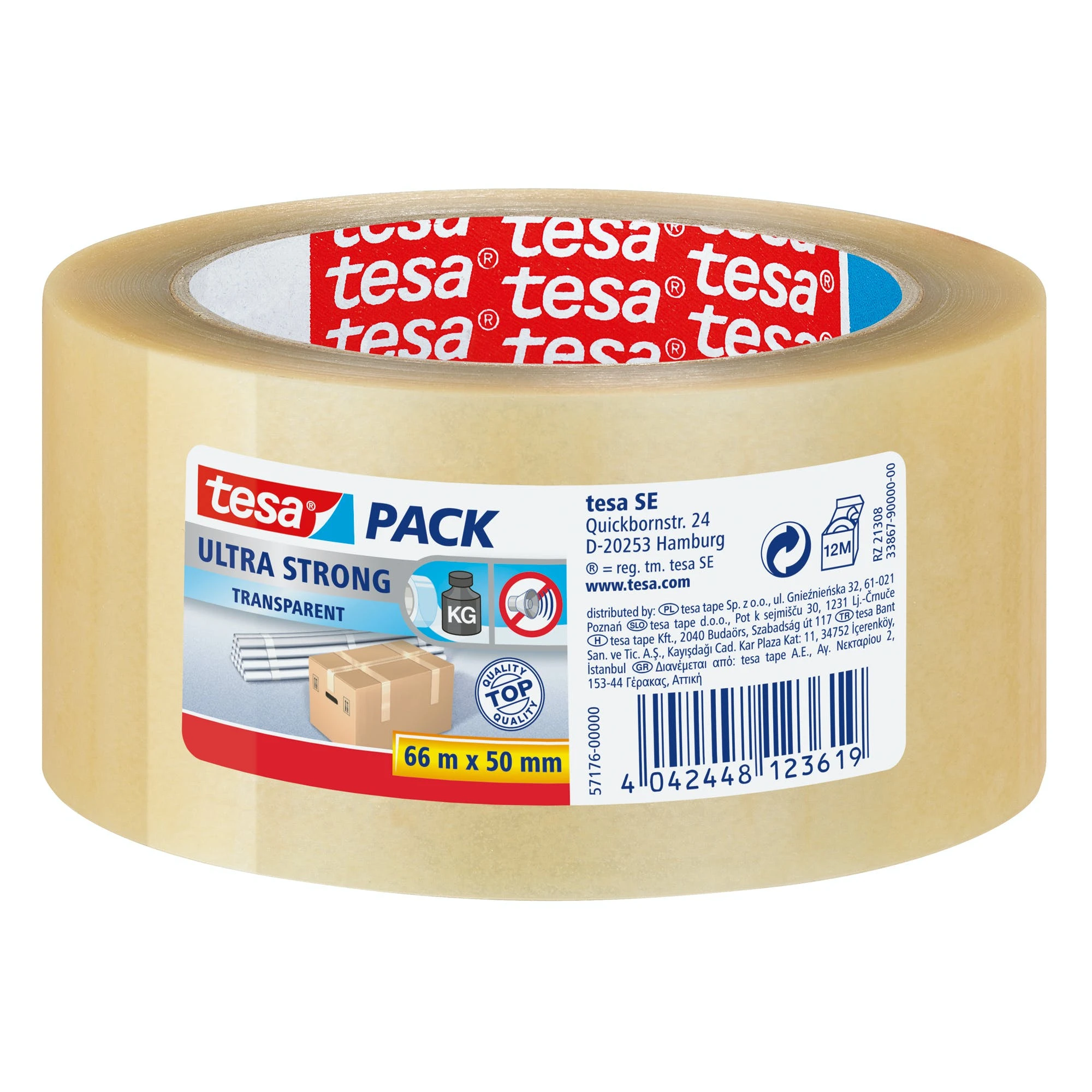 Tesa Packband Tesapack Eco & Strong 58153-00000 50mmx66m Transparent 4 Tesa Packband Tesapack Eco & Strong 58153-00000 50mmx66m Transparent – Bild 4
