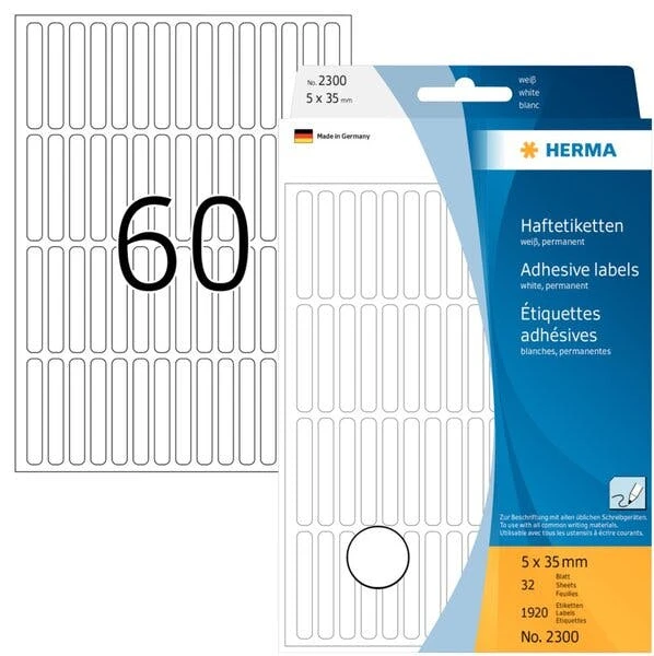 HERMA Vielzweck-Etiketten, 10 X 16 Mm, Weiß, Großpackung 5 HERMA Vielzweck-Etiketten, 10 X 16 Mm, Weiß, Großpackung – Bild 5