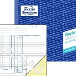 AVERY Zweckform Formularbuch 'Wochenbericht', SD, A5 Quer -Tesa Geschäft e341d11a 5ed1 4312 ac31 2db7fb63d4aa 3