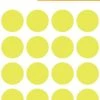 Herma Markierungspunkte Ø 19 Mm, Leuchtgelb, 100 Etiketten, Permanent Haftend, Für Handbeschriftung