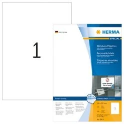 Herma Ablösbare Etiketten 105 X 148 Mm, 100 Etiketten, Weiß, Matt, Haftend -Tesa Geschäft f27a7b62 209b 4b97 89c6 f4ac0528703d 2