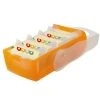 HAN Karteikasten CROCO 998-613 DIN A8 PP Orange Transluzent