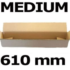 1-pack 30x Faltkarton Versandhülse 610x105x105mm Sehr Stabil 2wellig