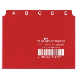 Null DURABLE Karteiregister A - Z, Pressspan, DIN A4 Quer, Braun -Tesa Geschäft f8d5fdf0 c42b 4f30 a9ae 34ca7561ee2b 1