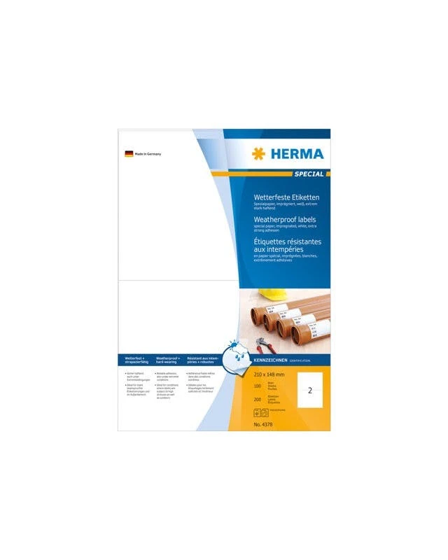 HERMA Etiketten SPECIAL, 210 X 148 Mm, Wetterfest 6 HERMA Etiketten SPECIAL, 210 X 148 Mm, Wetterfest – Bild 6