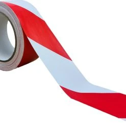 Null PVC-Warnband Rot-weiß 50 Mm X 33 M