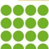 Herma Markierungspunkte Ø 19 Mm, Leuchtgrün, 100 Etiketten, Permanent Haftend, Für Handbeschriftung