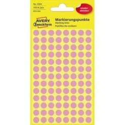 Avery Zweckform Markierungspunkt 3594 8mm Pink 416 St./Pack.