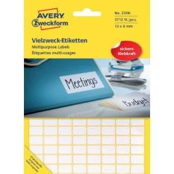 AVERY Zweckform Vielzweck-Etiketten, 18 X 12 Mm, Weiß, FP -Tesa Geschäft fd2b4217 e118 49d5 a1b2 10030f645a23 9