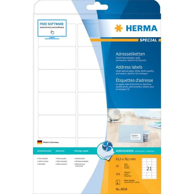 HERMA Etiketten SPECIAL, 210 X 148 Mm, Wetterfest 7 HERMA Etiketten SPECIAL, 210 X 148 Mm, Wetterfest – Bild 7